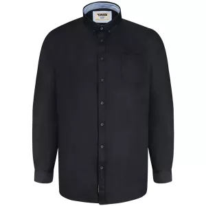 Chemise noire manche longue de 2XL à 8XL