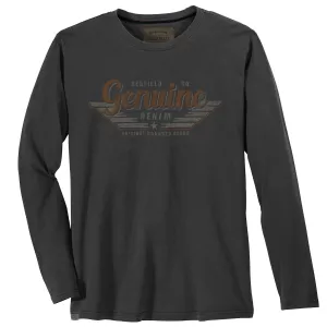 T-shirt manche longue noir délavé de 3XL à 8XL