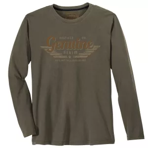 T-shirt manche longue kaki de 3XL à 8XL