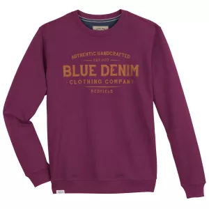 Sweatshirt Redfield Blue Denim framboise-8XL
