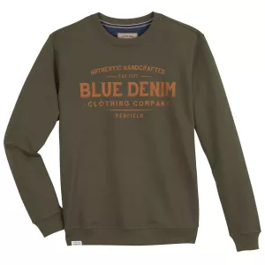 Sweatshirt kaki de 3XL à 8XL