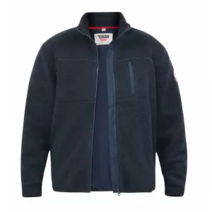 Veste sherpa polaire bleu marine de 3XL à 8XL