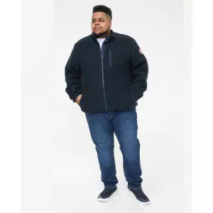 Veste sherpa polaire bleu marine de 3XL à 8XL-4XL