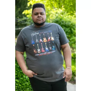 T-shirt kaki manche courte 3XL à 6XL - JAIDEN-5XL