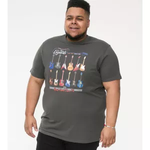 T-shirt kaki manche courte 3XL à 6XL - JAIDEN-5XL