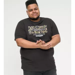 T-shirt noir délavé manche courte 3XL à 6XL - Edwalton-6XL