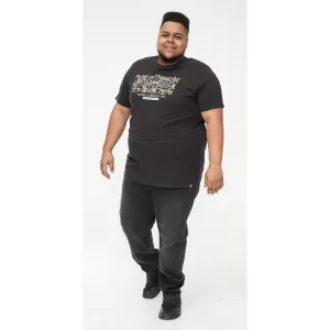 T-shirt noir délavé manche courte 3XL à 6XL - Edwalton-6XL