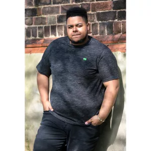 T-shirt Mélange de noir manche courte 3XL à 6XL - Orston -6XL