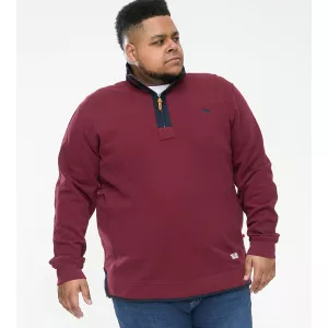 Sweat col zippé bordeaux 3XL à 8XL - Hiraldo-3XL