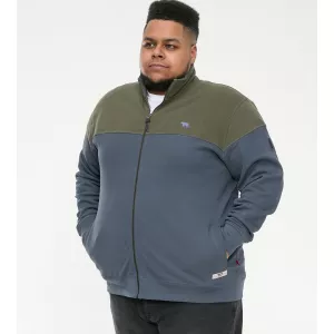 Sweat cardigan kaki et gris bleu 3XL à 6XL - Denham-5XL