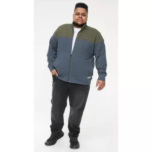 Sweat cardigan kaki et gris bleu 3XL à 6XL - Denham-5XL