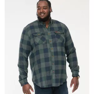 Surchemise carreaux vert bleu marine GARFIELD -6XL