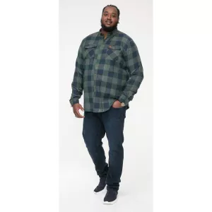 Surchemise carreaux vert bleu marine GARFIELD -3XL