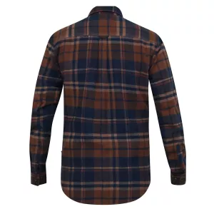 Surchemise carreaux beige bleu marine SHERLOCK-5XL