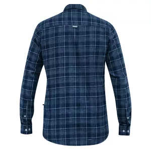 Chemise carreaux bleu marine manche longue de 3XL à 8XL-4XL