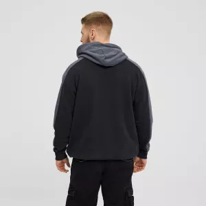 Sweat hoodie zippé noir de 3XL à 8XL-7XL