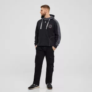 Sweat hoodie zippé noir de 3XL à 8XL-7XL