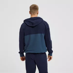 Sweat hoodie zippé marine et bleu de 3XL à 8XL-5XL