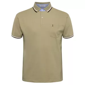 Polo vert olive manche courte 3XL à 10XL - super stretch-4XL