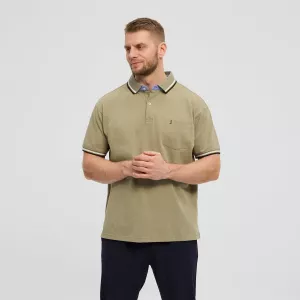 Polo vert olive manche courte 3XL à 10XL - super stretch-4XL