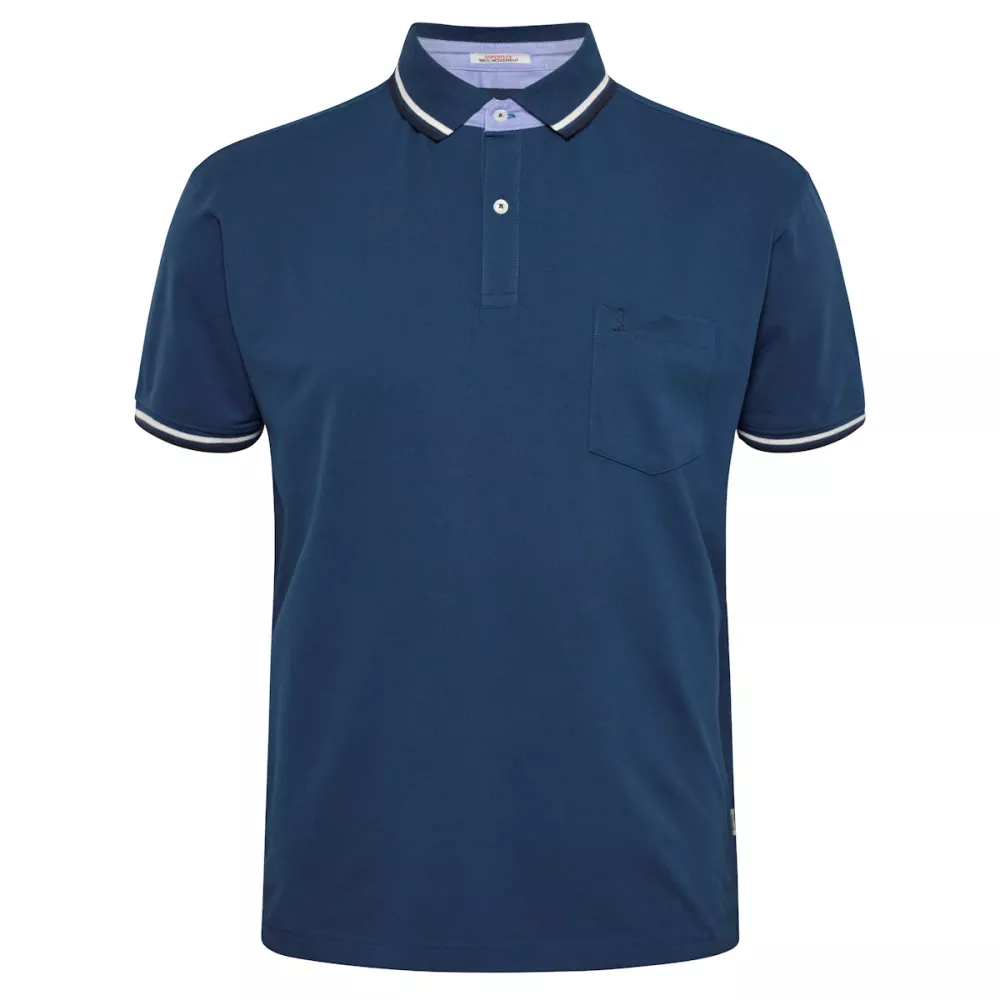 Polo bleu pétrole manche courte super stretch-XLT