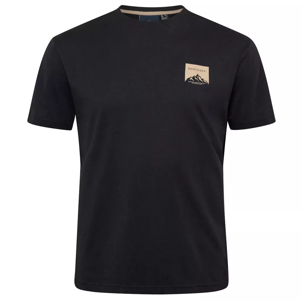 North 56°4 T-shirt manche courte noir 3XL à 8XL-3XL