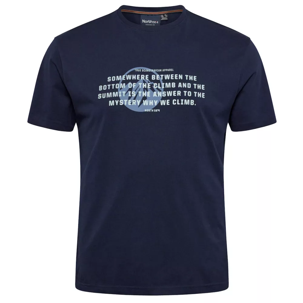 North 56°4 T-shirt manche courte bleu marine 3XL à 8XL-3XL