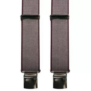 Bretelle mélange de bordeaux à pinces