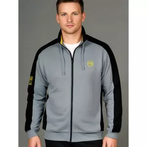 Sweat cardigan Gris RDF1972-6XL