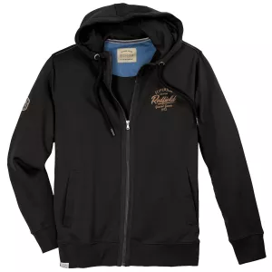 Sweat à capuche cardigan noir de 3XL à 10XL - denim 1972