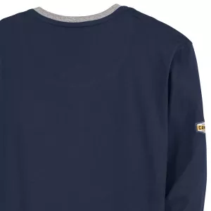 T-shirt manche longue bleu denim foncé de 3XL à 10XL- Yale-7XL