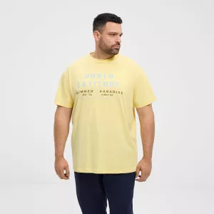 North 56°4 T-shirt manche courte Jaune clair 3XL à 10XL-9XL