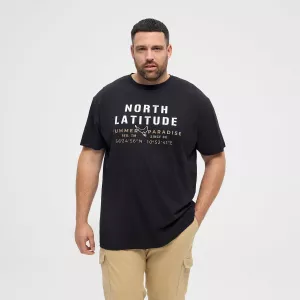 North 56°4 T-shirt manche courte noir 3XL à 10XL-6XL