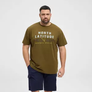 North 56°4 T-shirt manche courte Vert army 3XL à 10XL-10XL