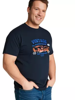 North 56°4 T-shirt manche courte bleu nuit 3XL à 10XL-6XL