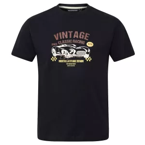 North 56°4 T-shirt manche courte noir 3XL à 10XL-6XL