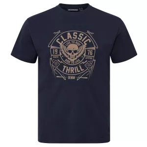 North 56°4 T-shirt manche courte bleu nuit 3XL à 10XL