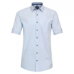 Chemise manche courte vichy bleu clair de 2XL à 4XL