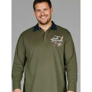 Polo jersey manche courte vert de 3XL à 10XL