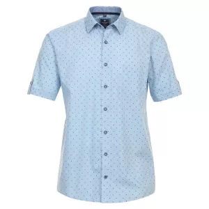 Chemise manche courte bleu clair de 2XL à 4XL
