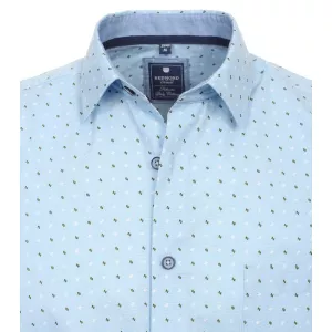 Chemise manche courte bleu clair de 2XL à 4XL-4XL