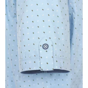 Chemise manche courte bleu clair de 2XL à 4XL-4XL