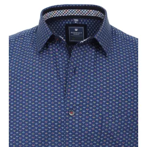 Chemise manche courte bleue de 2XL à 6XL-5XL
