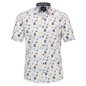 Chemise manche courte blanche de 2XL à 6XL-4XL