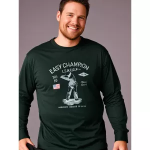 Tshirt manche longue vert bouteille de 3XL à 8XL-5XL