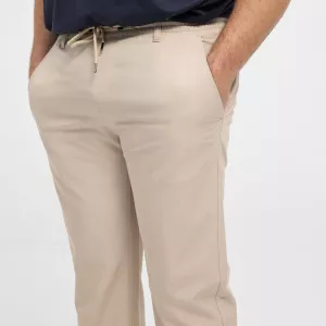 Pantalon North Beige clair taille élastique-3XL