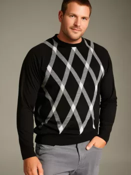 Pul manche longue noir de 3XL à 8XL