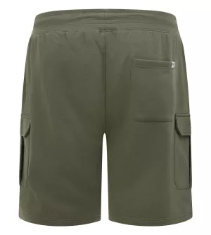 Short cargo sweat  taille élastiquée kaki de 3XL à 8XL-3XL