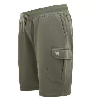 Short cargo sweat  taille élastiquée kaki de 3XL à 8XL-3XL