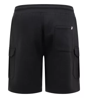 Short cargo sweat  taille élastiquée noir de 3XL à 8XL-3XL